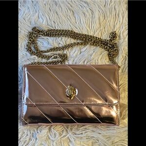 Kurt Geiger crossbody wallet bag in pink